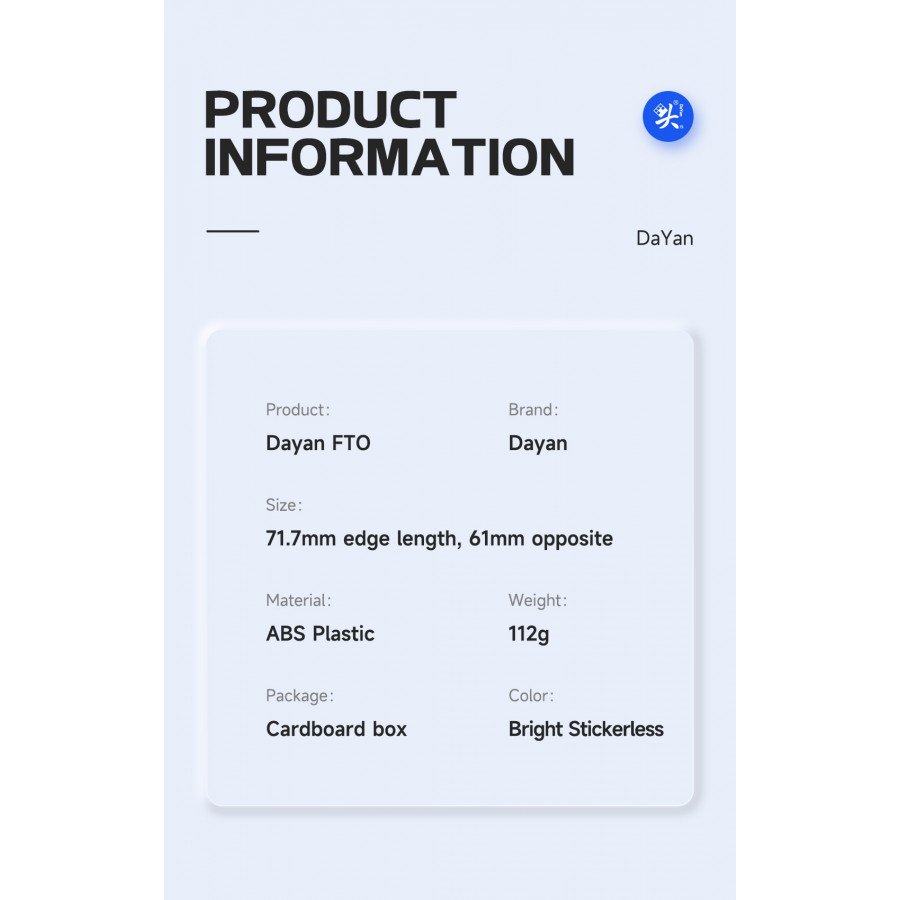 DaYan FTO Magnetique + Ball-Core