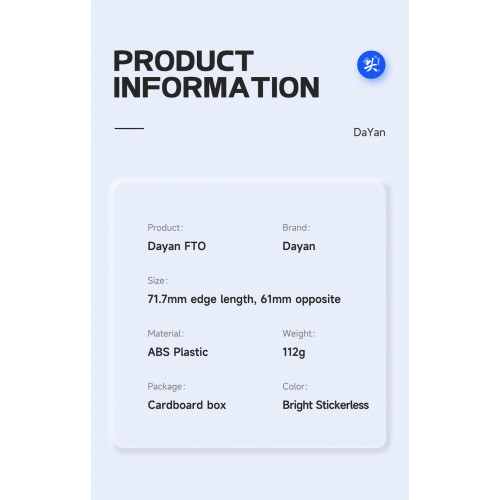DaYan FTO Magnetique + Ball-Core
