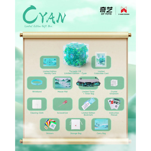 X-Man Tornado V4 M 3x3 Série Limitée + Timer + Tapis