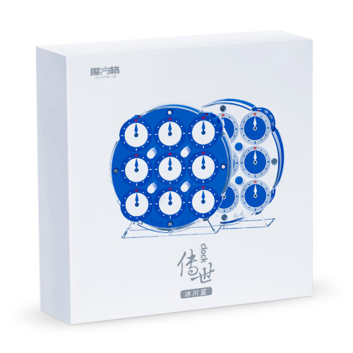 Qiyi Clock Magnetique Bleu