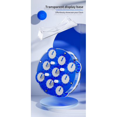 Qiyi Clock Magnetique Bleu