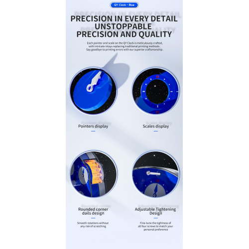 Qiyi Clock Magnetique Bleu