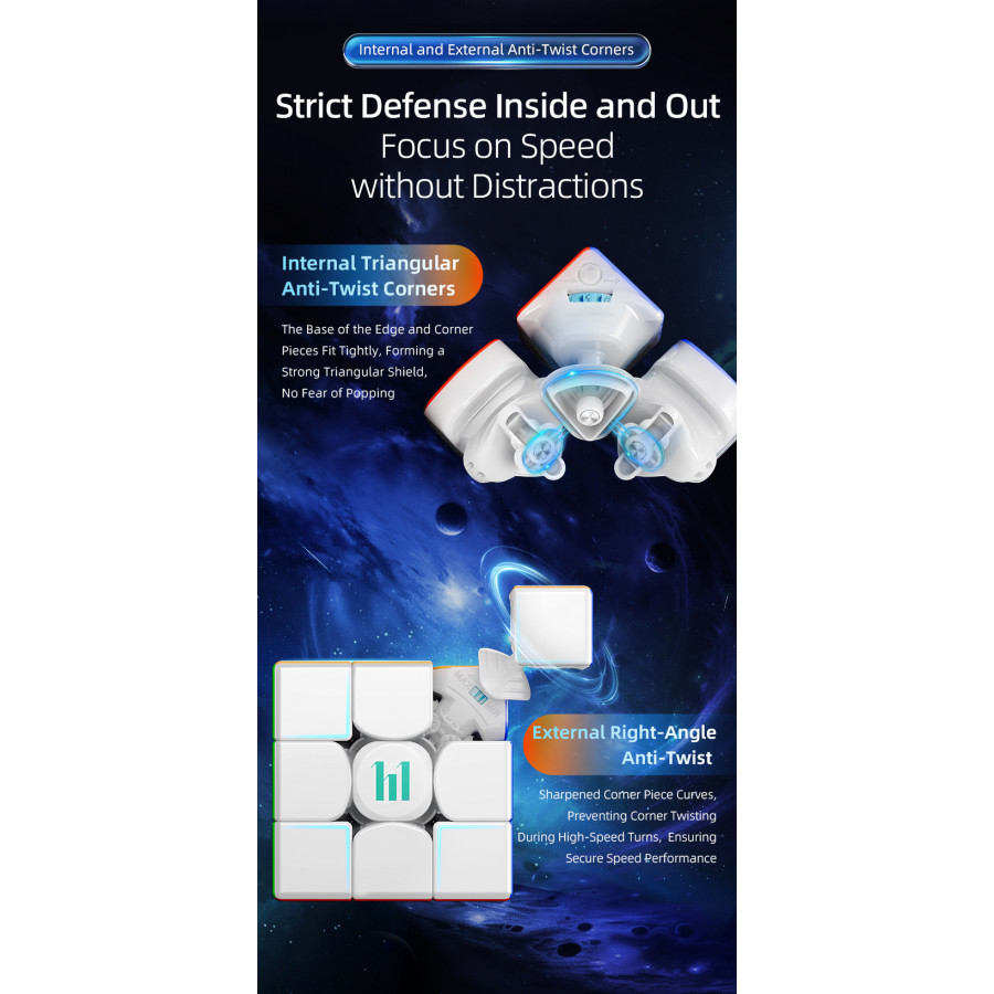 HuaMeng TG 3x3 Ball-Core MagLev UV