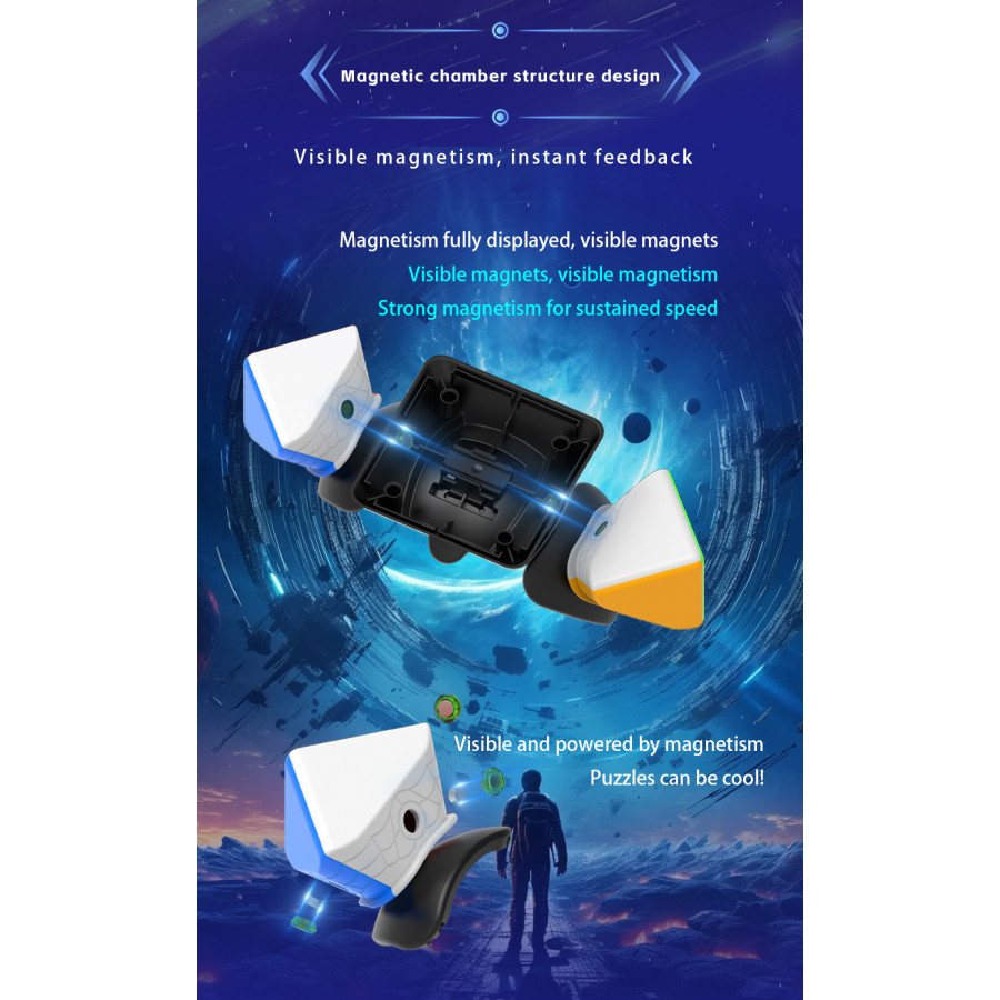 Googol Skewb Géant Magnetique 9cm