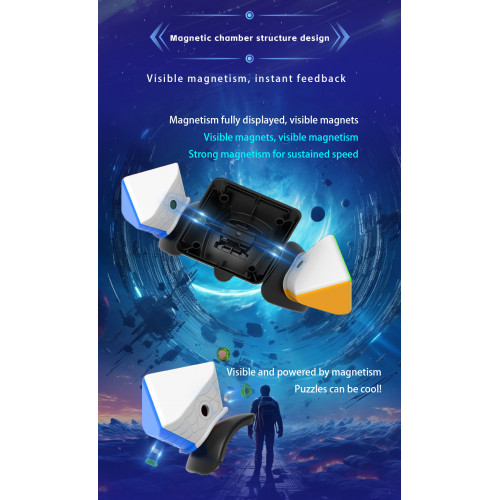 Googol Skewb Géant Magnetique 9cm