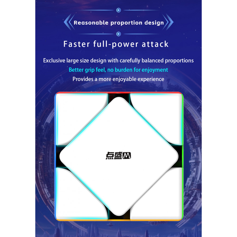 Googol Skewb Géant Magnetique 9cm