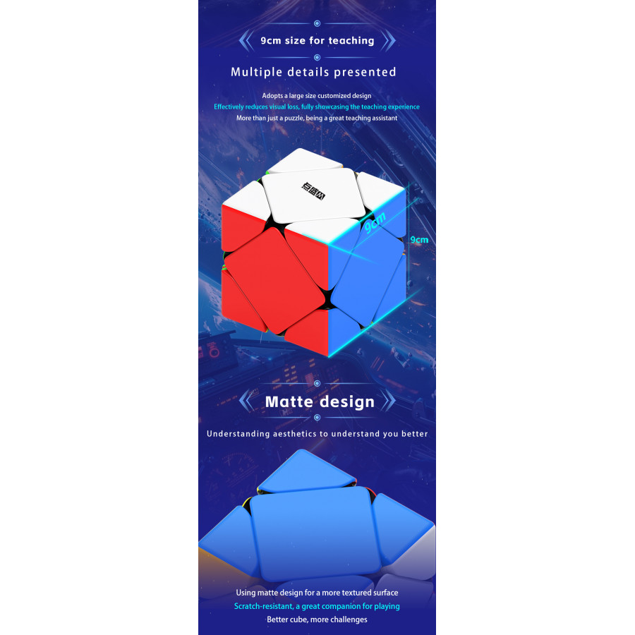 Googol Skewb Géant Magnetique 9cm