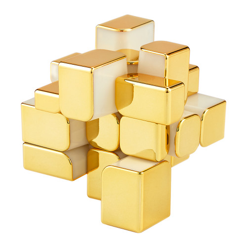 Mirror 3x3 Metallic Magnetic gold