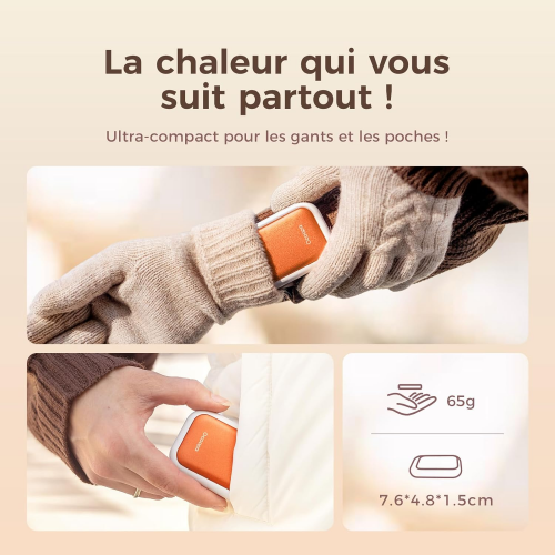 Magnetic Compact Hand Warmers - Pack of 2