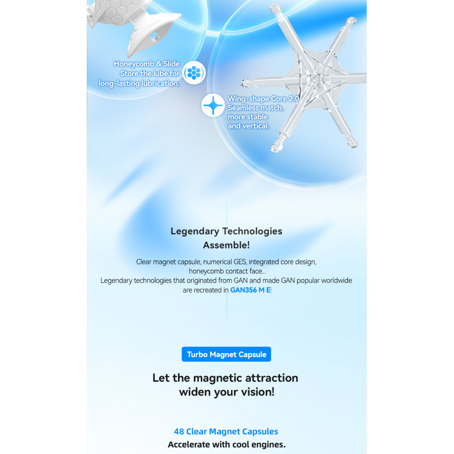 Gan 356 ME V3 3x3 Magnetique Frosted