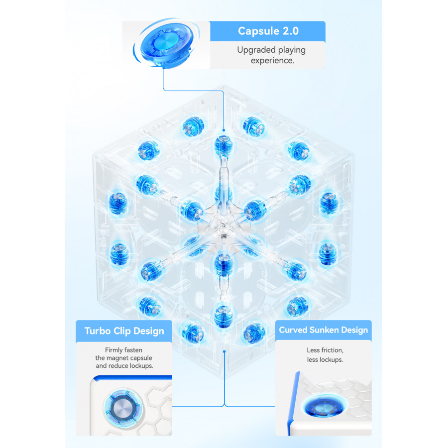Gan 356 ME V3 3x3 Magnetique Frosted