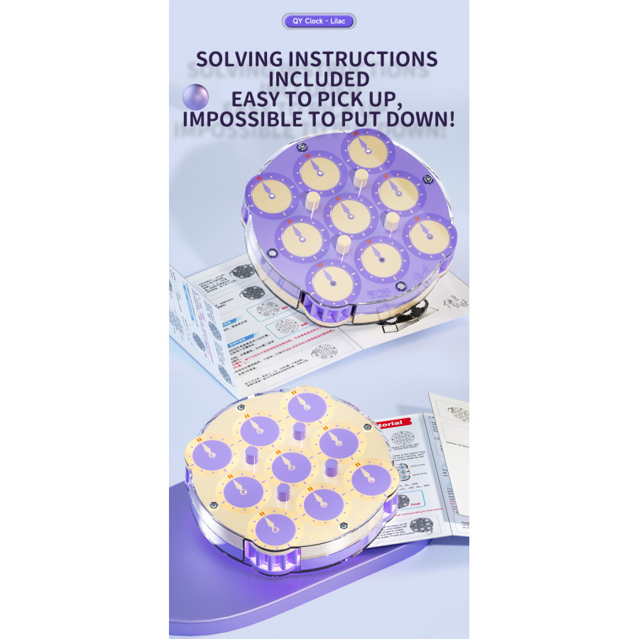 Qiyi Clock Magnetique Lilas