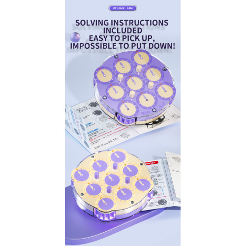 Qiyi Clock Magnetique Lilas