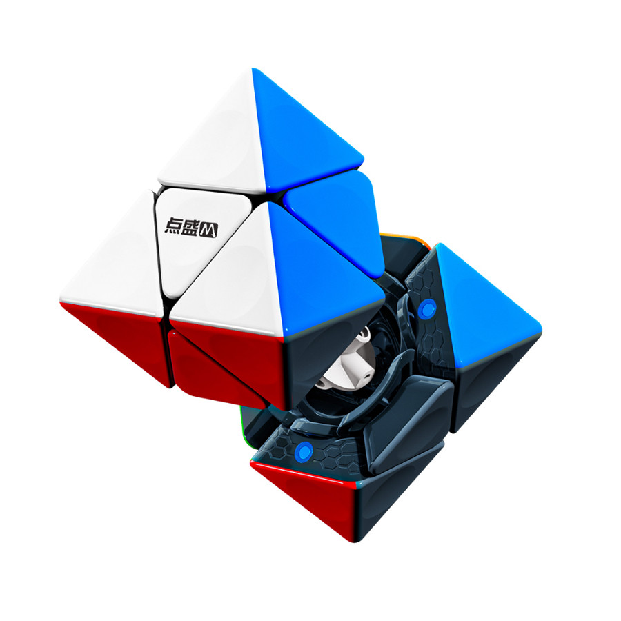 DianSheng FTO 2x2 Magnetico Negro