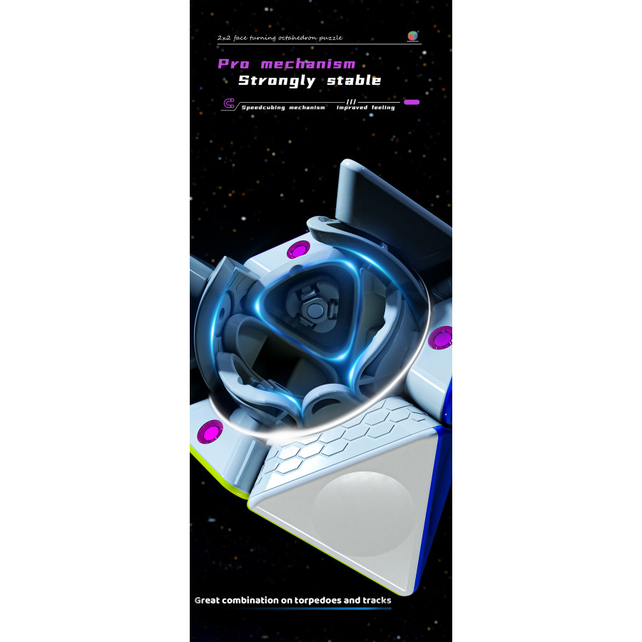 DianSheng FTO 2x2 Magnetique Noir