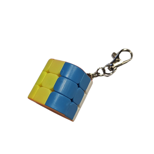 Square Cylinder Shaped Key Ring