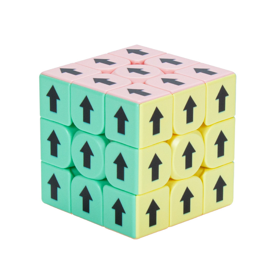 Cubo 3x3 flechas UV Pastel