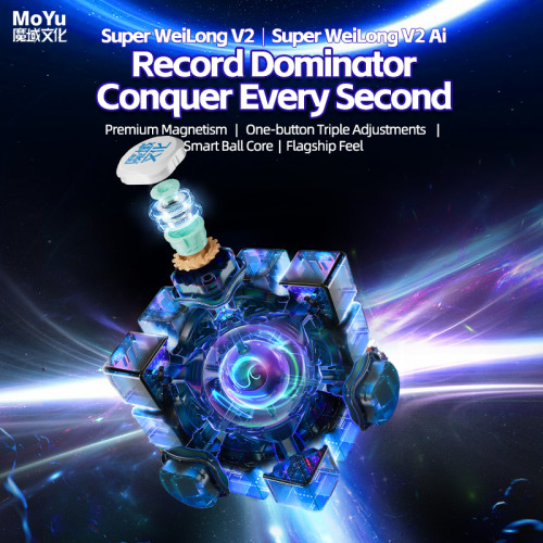 MoYu Super WeiLong V2 Ball-Core Maglev UV
