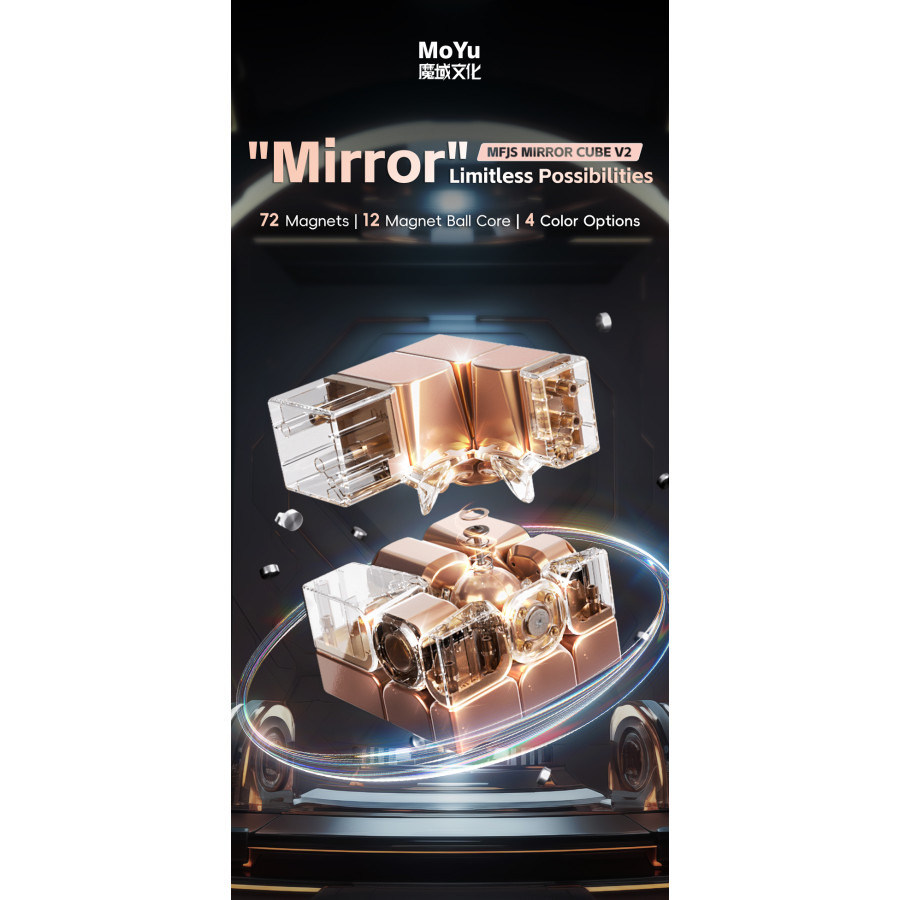 MoYu Mirror 3x3 V2 Ball Core UV Magnetique