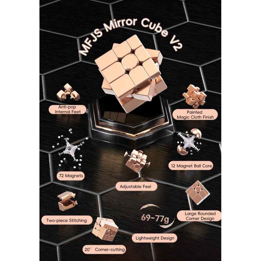 MoYu Mirror 3x3 V2 Ball Core UV Magnetique