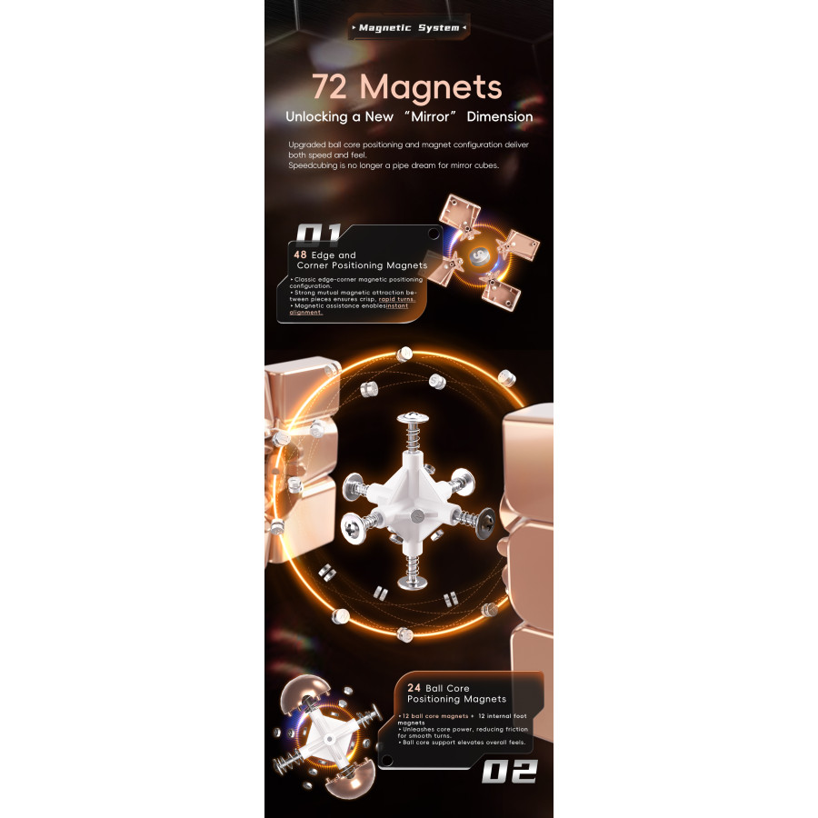 MoYu Mirror 3x3 V2 Ball Core UV Magnetique