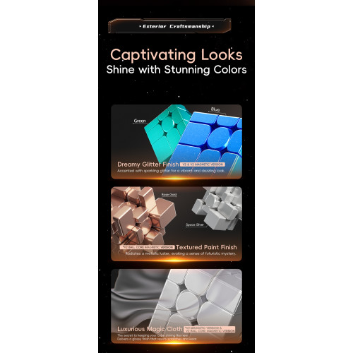 MoYu Mirror 3x3 V2 Ball Core UV Magnetique