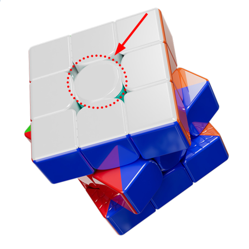 Centro blanco sin logo para RS3M V5 Ball-Core UV