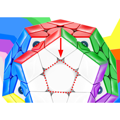 Centre blanc sans logo GAN Megaminx V2 Maglev UV