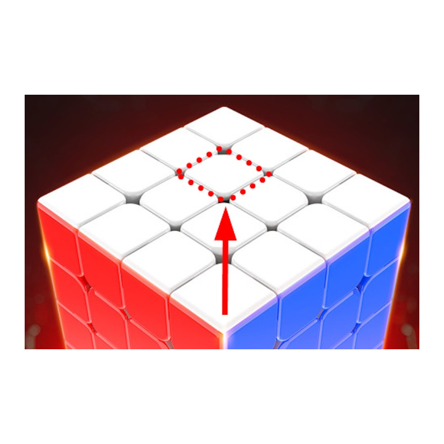 White center without logo for Vin cube 4x4 UV