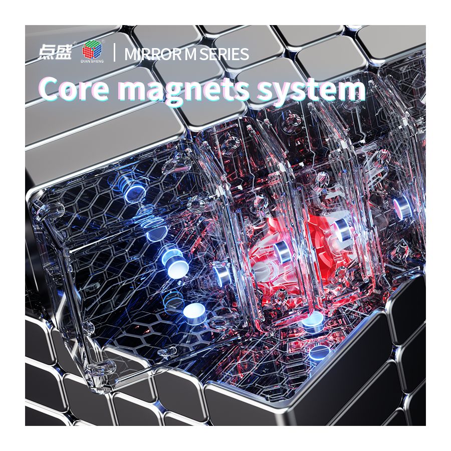 Galaxy 5x5 Mirror Cube Magnetique Métallisé