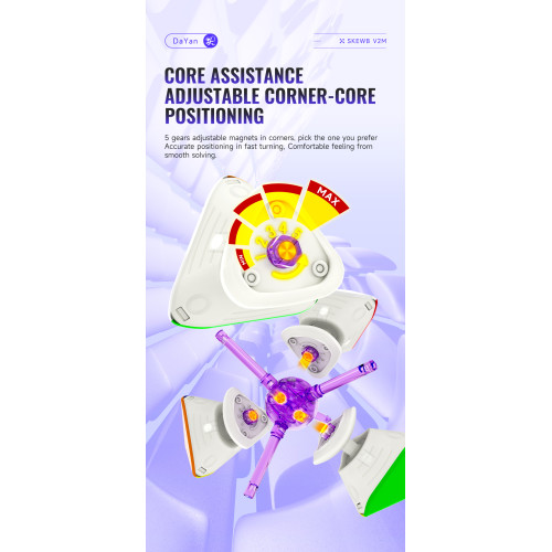 DaYan Skewb V2 Ball-Core Magnetique MagLev UV