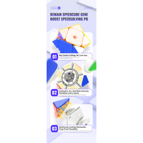 DaYan Skewb V2 Ball-Core Magnetique MagLev UV