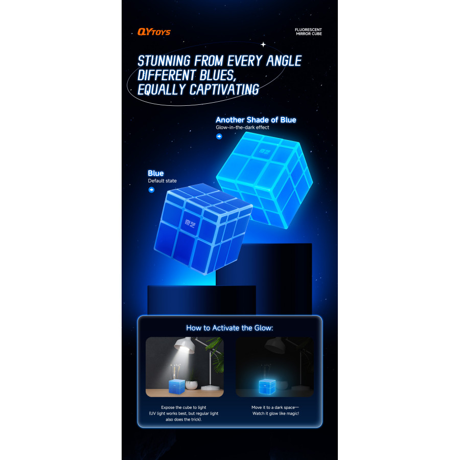 Qiyi Mirror 3x3 phosphorescent