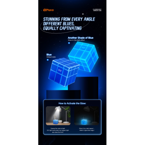 Qiyi Mirror 3x3 phosphorescent