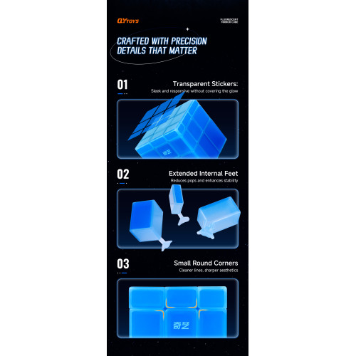 Qiyi Mirror 3x3 phosphorescent