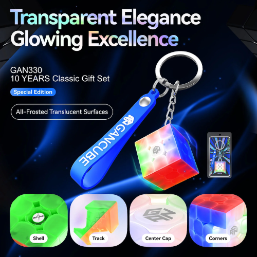 3x3 Gan 330 10th Anniversary Keyring