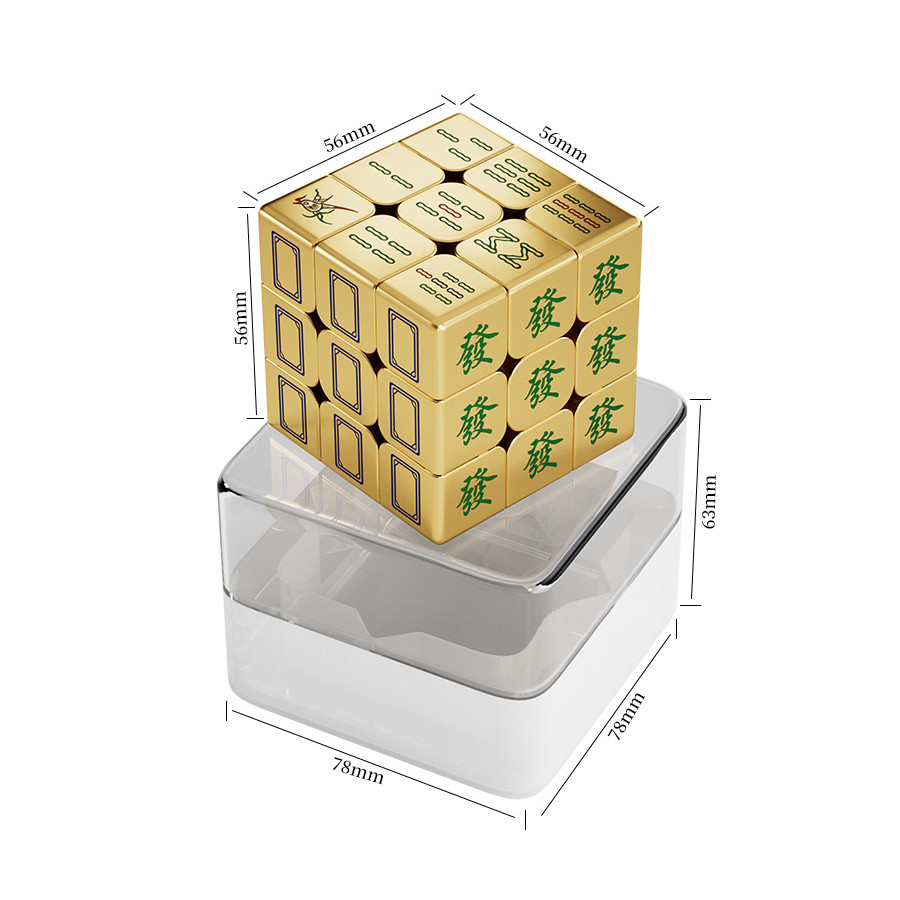 Golden Mahjong Cube magnetique