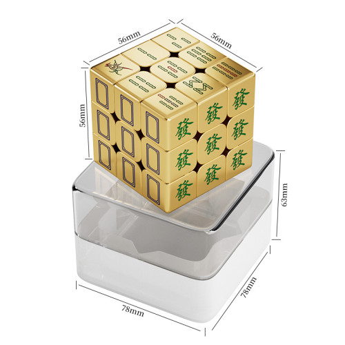 Golden Mahjong Cube magnetique