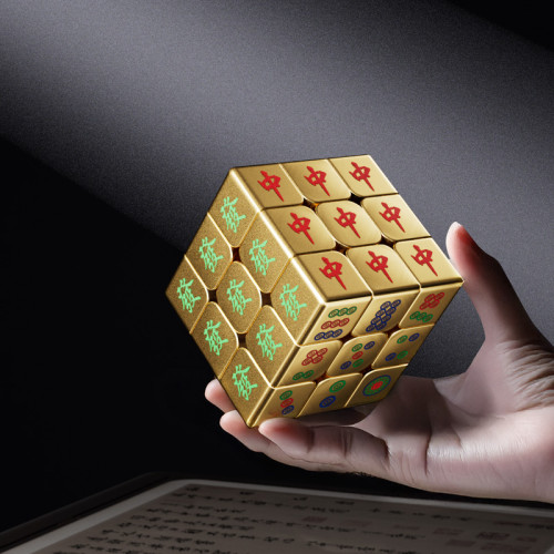 Golden Mahjong Cube magnetique