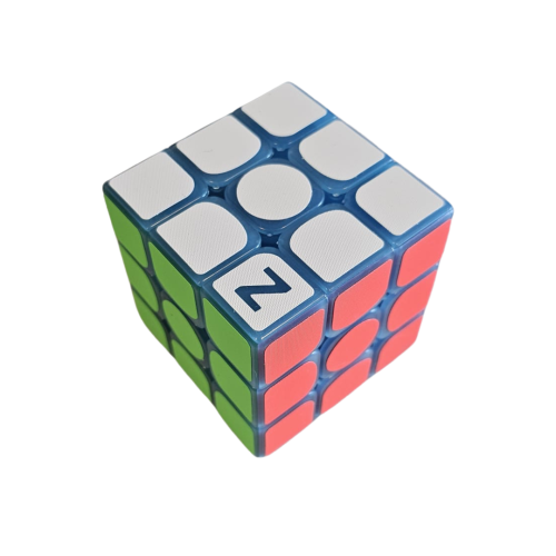 Cube 3x3 phosphorescent intérieur Bleu