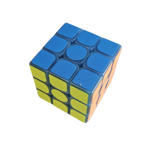 Cube 3x3 phosphorescent intérieur Bleu