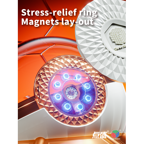 Présentoir cube Capsule magnétique OVNI