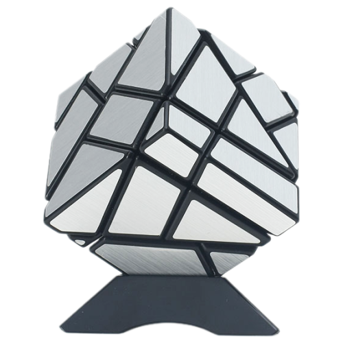 Ghost Cubo 3x3 pegatinas negras plateadaso