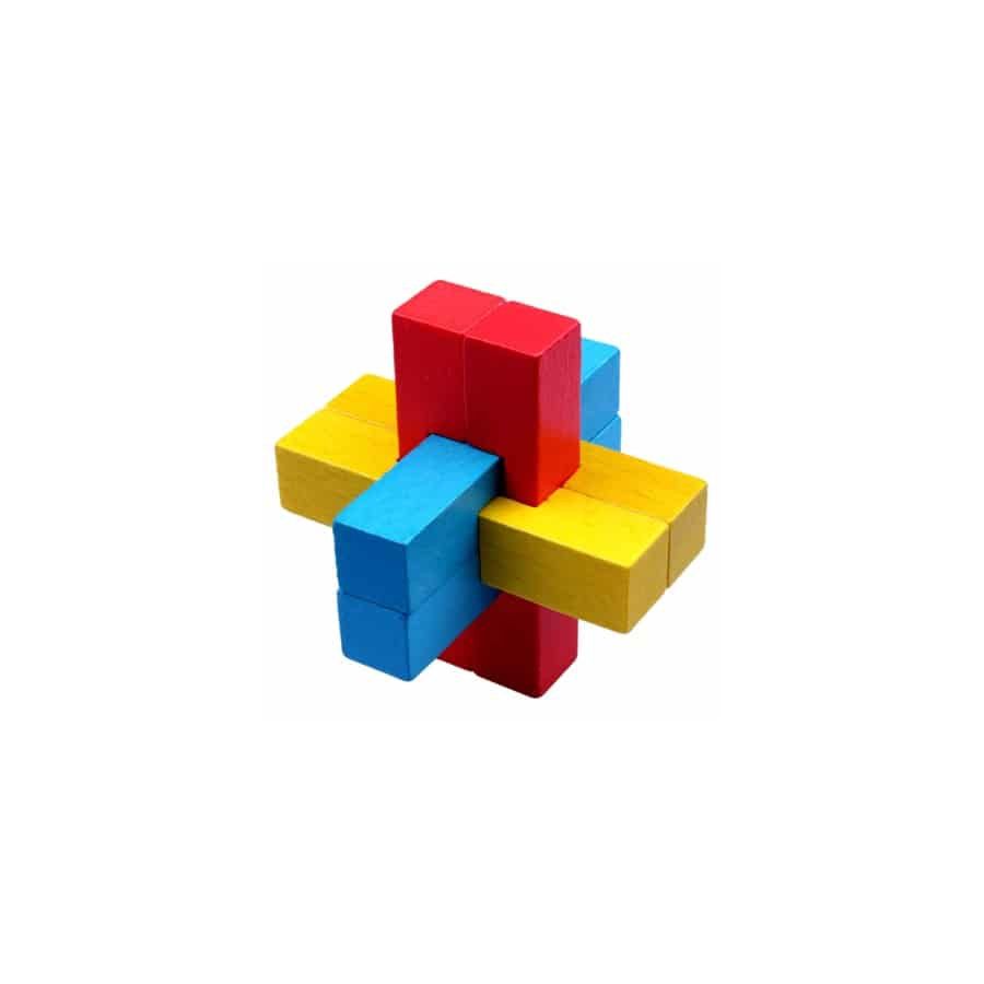 Puzzle 3D bois 6 pièces