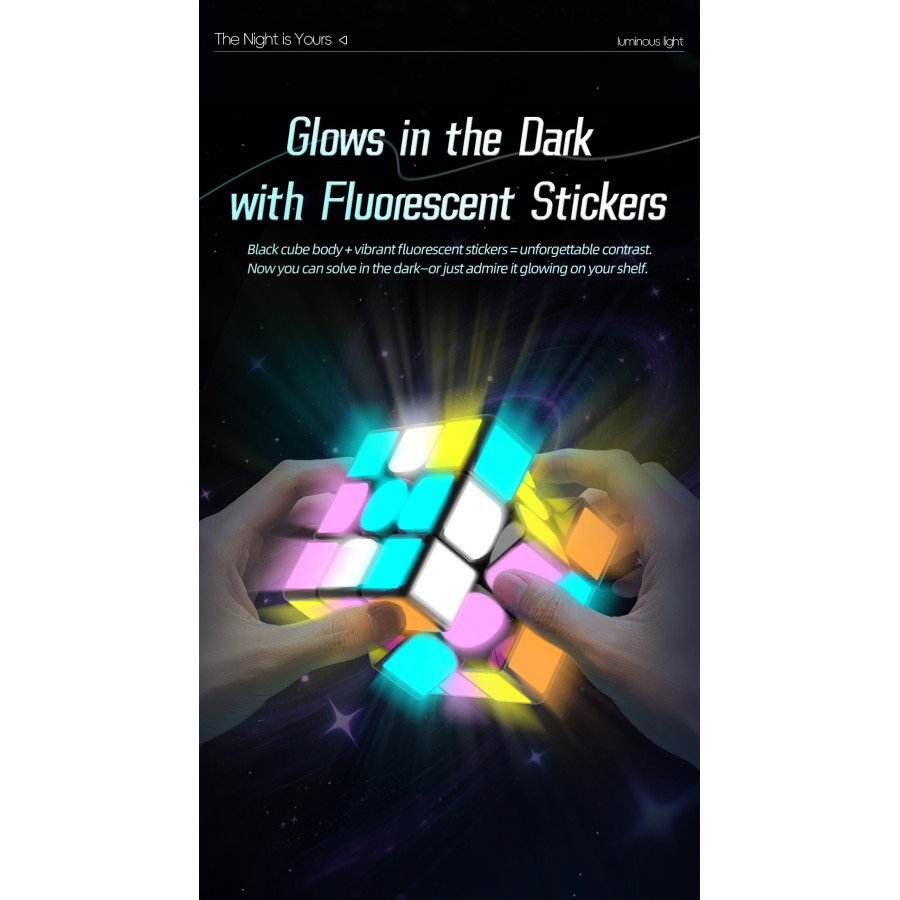 QiYi 3x3 Magnetic Fluorescent stickers