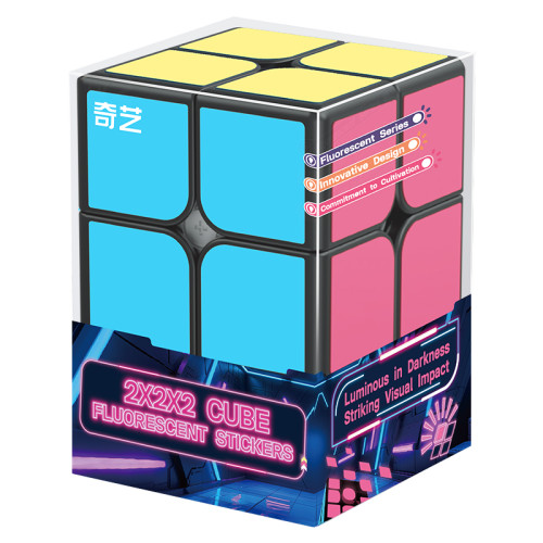 QiYi 2x2 Magnétique Fluorescent stickers