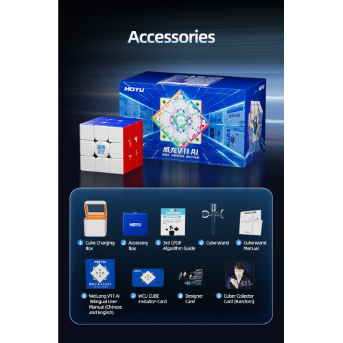 WeiLong V11 AI 3x3 Maglev Gyroscope UV