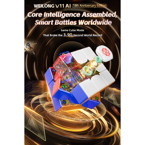 WeiLong V11 3x3 Ball-Core MagLev UV 18e anniversaire