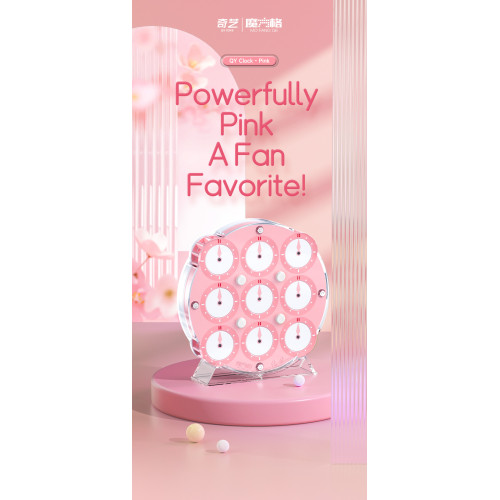 Qiyi Clock Magnetique Pink