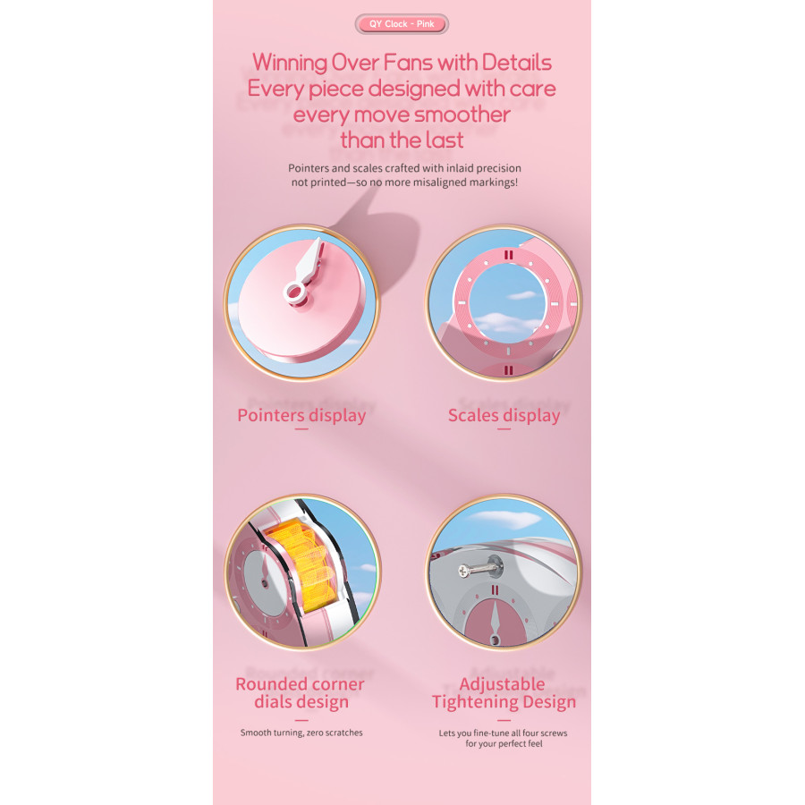 Qiyi Clock Magnetique Pink